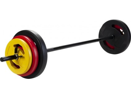 Obouruční nakládací činka P2I - SET 20 kg - 130 cm  200720