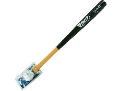 Baseball pálka dřevo 32 inch DŘEVO + MÍČEK černá 3283L