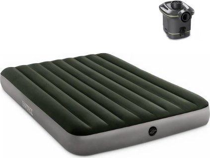 Nafukovací matrace Intex 64779 PRESTIGE DOWNY AIRBED QUEEN + PŘENOSNÁ PUMPA  64779