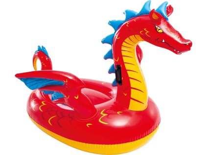 Nafukovací zvířátko INTEX 57577 Dragon Ride-On červená 57577