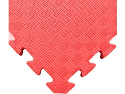 TATAMI-TAEKWONDO PUZZLE - Jednobarevná - 100x100x1,0 cm- podložka na cvičení červená ELG 1001 CE