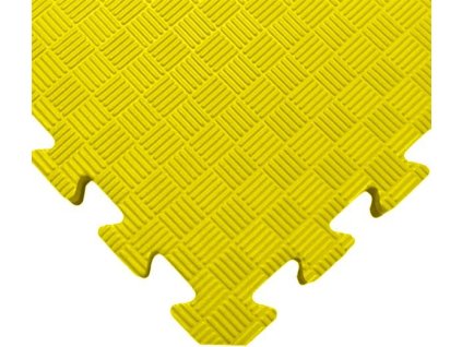 TATAMI PUZZLE podložka - Jednobarevná - 100x100x1,3 cm - podložka fitness žlutá ELG 1013 ZL