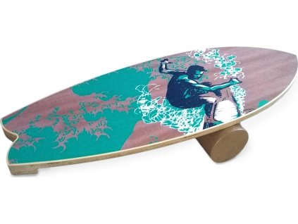 Balanční deska Trickboard MULTI FUN 75x28cm hnědá BB1022-SURF