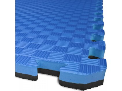 TATAMI PUZZLE podložka - Dvoubarevná - 50x50x2,0 cm podložka fitness černá/modrá ELG 520 MOCR