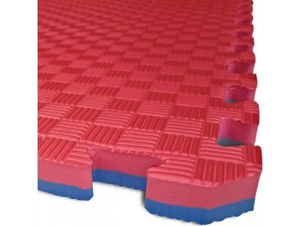 TATAMI PUZZLE podložka - Dvoubarevná - 100x100x2,6 cm červená/modrá ELG 1026MOCE