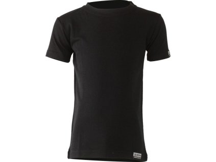 Lasting dětské merino triko TONY černé (Velikost 110)