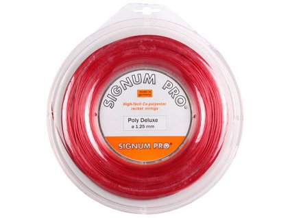 Poly Deluxe Red tenisový výplet 200 m (Průměr 1,22)