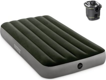 Nafukovací matrace Intex 64777 PRESTIGE DOWNY TWIN + PŘENOSNÁ PUMPA  64777