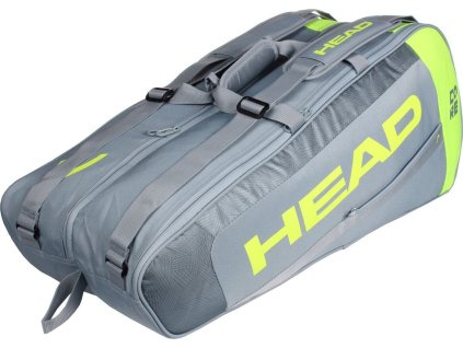 Core 6R Combi 2021 taška na rakety šedá-žlutá