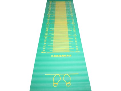 Měřící podložka pro skok daleký z místa zelená