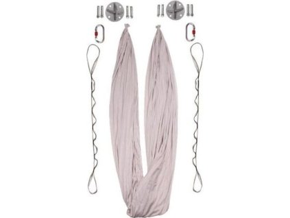 Yoga Hammock síť pro jógu šedá