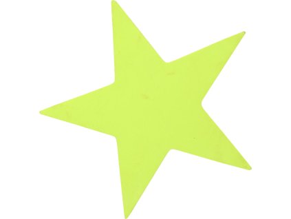 Star značka na podlahu žlutá