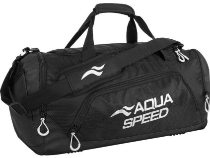 Duffle Bag L sportovní taška černá-bílá