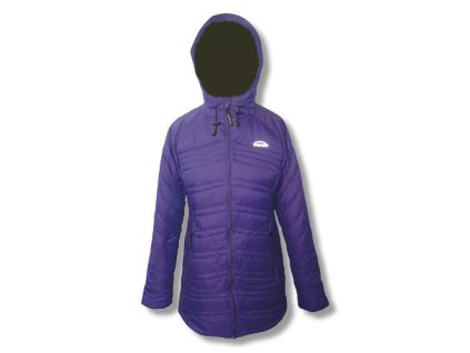 Dámský péřový kabát Prieta mercox purple (barva FIALOVÁ, velikosti 46)