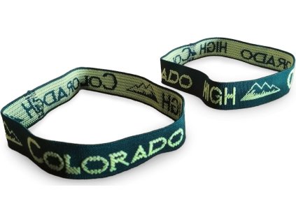 Popruhy -gumičky na karimatku High Colorado set 2ks žlutá/zelená 1000724
