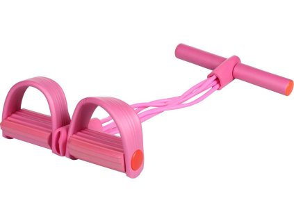 Expander Pull Softy posilovač s táhly růžová
