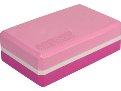 Yoga Block Duo kostka na jógu lila-růžová (Výška / šířka 7,5 cm)