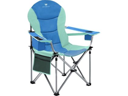 Skládací campingová židle WITEBLAZE DE-LUXE zelená/modrá 1013762