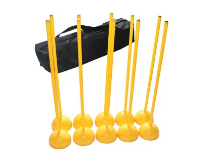 Agility tréninkový set START – 10 tyčí se základnou a taškou