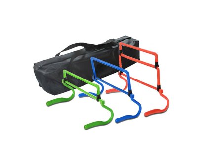 Nastavitelné plastové agility překážky – sada 6 ks s taškou