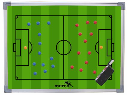 Merco Magnetic Tactic Board With Green Game Field (Size 45 cms x 60 cms)
