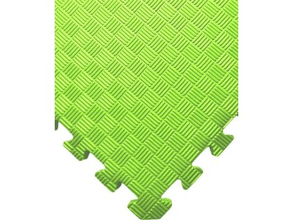 TATAMI-TAEKWONDO PUZZLE - Jednobarevná - 100x100x1,0 cm- podložka na cvičení zelená ELG 1001 ZE