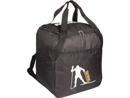 Ski Rucksack taška na helmu a lyžáky černá