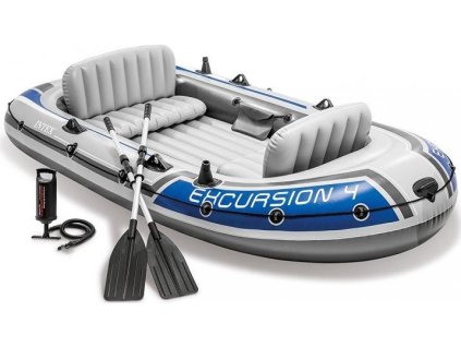 Intex člun 68324 Excursion 4 Set šedá 68324