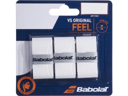 VS Original overgrip omotávka tl. 0,4 mm bílá (Balení 3 ks)