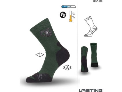 Lasting funkční ponožky HNC zelené (Velikost (46-49) XL)