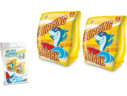 Rukávky nafukovací MONDO SURFING SHARK žlutá 16919