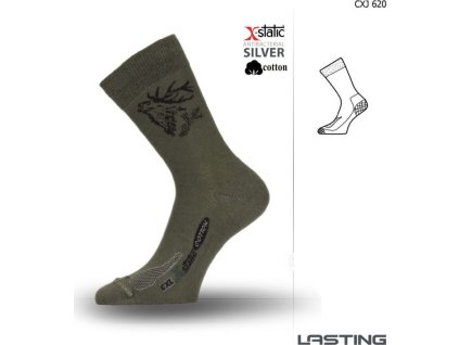 Lasting funkční ponožky CXJ zelené (Velikost (38-41) M)