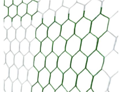 Football HEX M120 fotbalová síť bílá-zelená