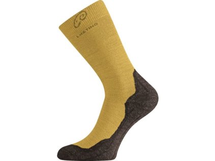 Merino ponožky Lasting WHI hořčicové AKCE  + Klíčenka dárek