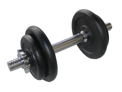 Nakládací ocelová činka 10 kg – posilovací činka s kotouči