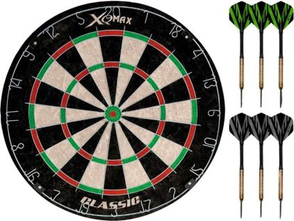 Šipky s terčem XQ MAX Dartboard STARTER SET CLASSIC 46 cm  7000041