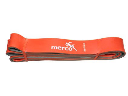 Aerobic posilovací guma dual Latex Merco oranžová Level 4