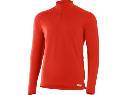 Lasting pánská merino mikina WARY červená  AKCE dárek  + Klíčenka dárek