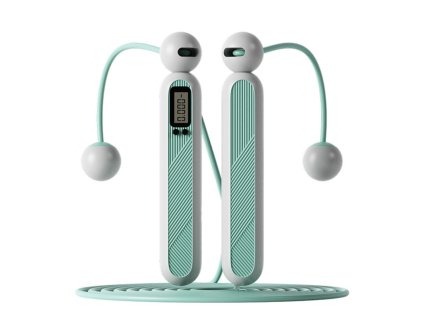 Fitness švihadlo Merco bezdrátové, digitální modré