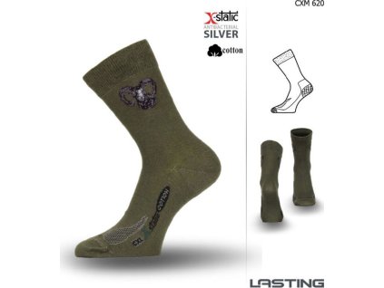Lasting funkční ponožky CXM zelené (Velikost (38-41) M)