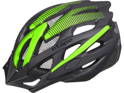 Twister cyklistická helma černá-zelená (Velikost oblečení S-M)