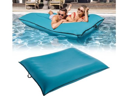 Nafukovací lehátko INTEX 56794 LUXE LOUNGE 198x157 cm modrá 56794MO