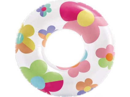 Kruh plavecký INTEX 59259 WHIMSICAL MAGIC TUBES - 81 cm bílá/růžová 59259BI2