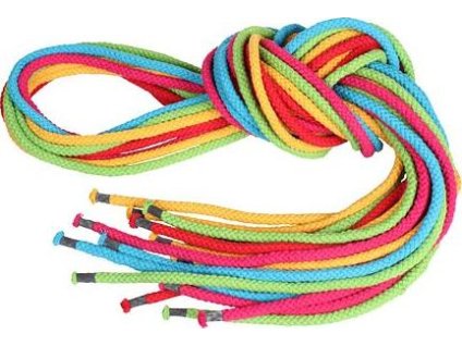 Gymnastické švihadlo 180 cm sada 10 ks