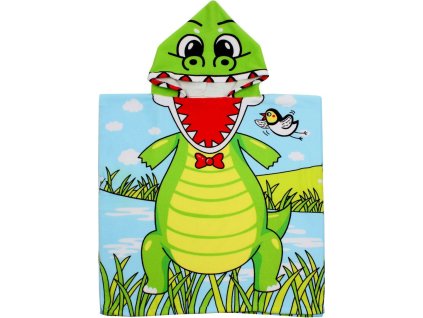 Dinosaur dětské plážové pončo