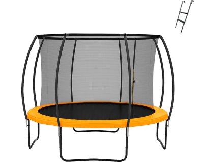 Trampolína SEDCO SUPER B - 305 cm + ochranná síť + žebřík oranžová 5055B-305-OR