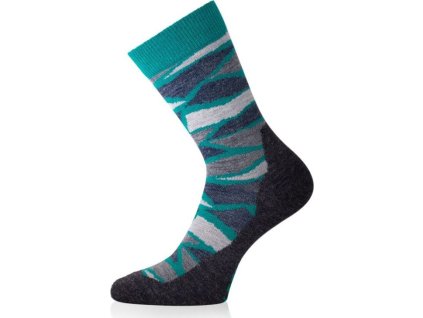 Lasting merino ponožky WLJ zelené (Velikost (42-45) L)