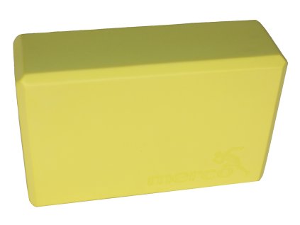 Jóga blok EVA – žlutá kostka