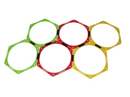Agility Hex Rings – tréninková sada 6 ks