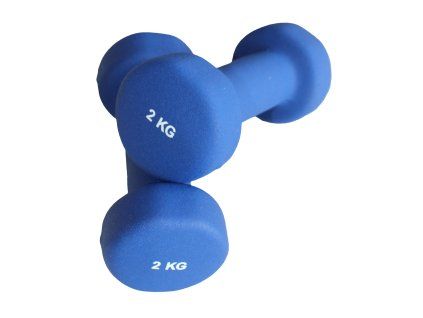 Neoprenová činka 2kg modrá